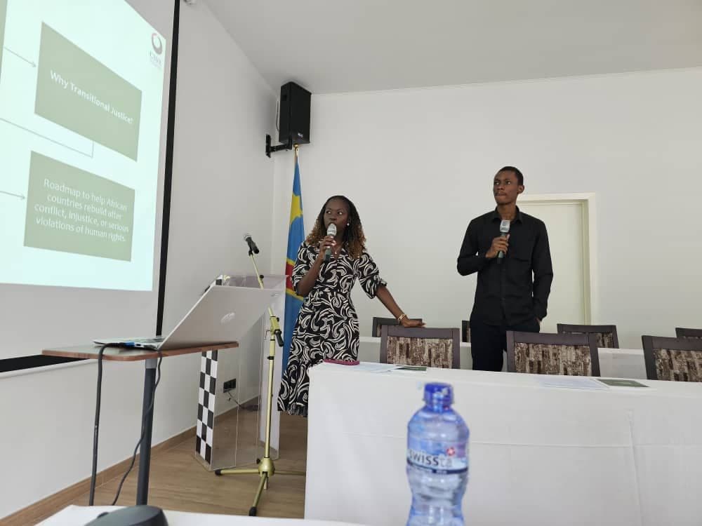 Facilitator introducing a youth-friendly version of the AUTJP in Kampala, Uganda