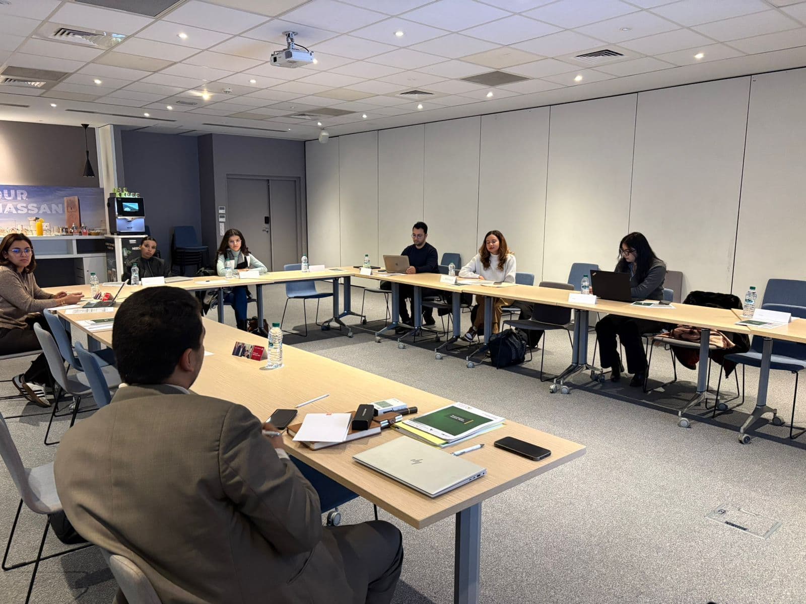 YORJA team presenting during the peer review engagement in Rabat, Morocco